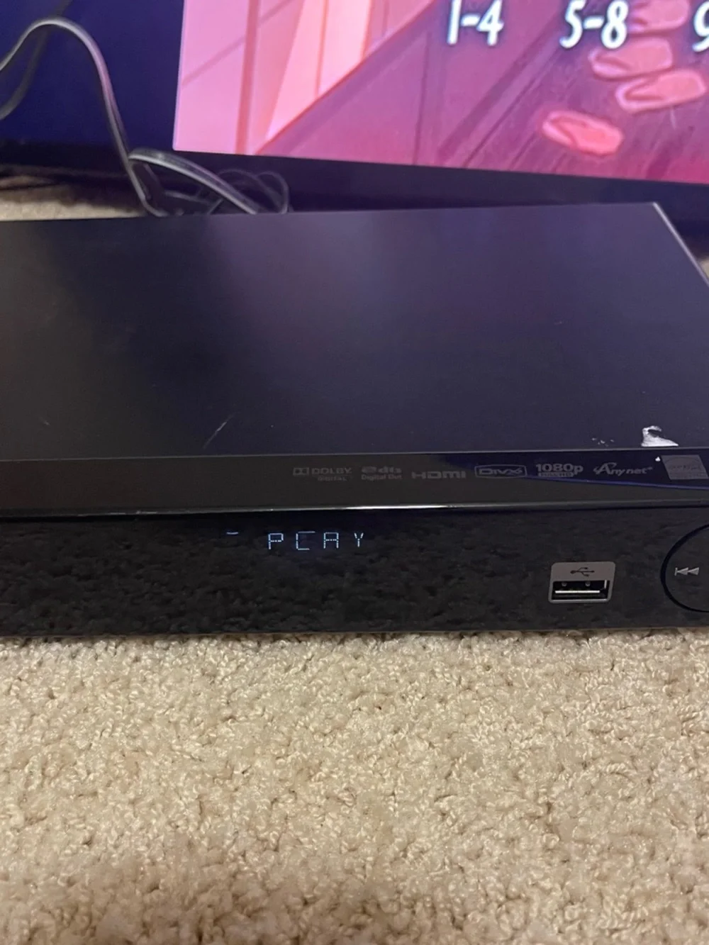 Samsung Black Digital Video Disc (DVD) Player